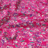 Bedruckter Viskose GALBIA Rosa / Blau